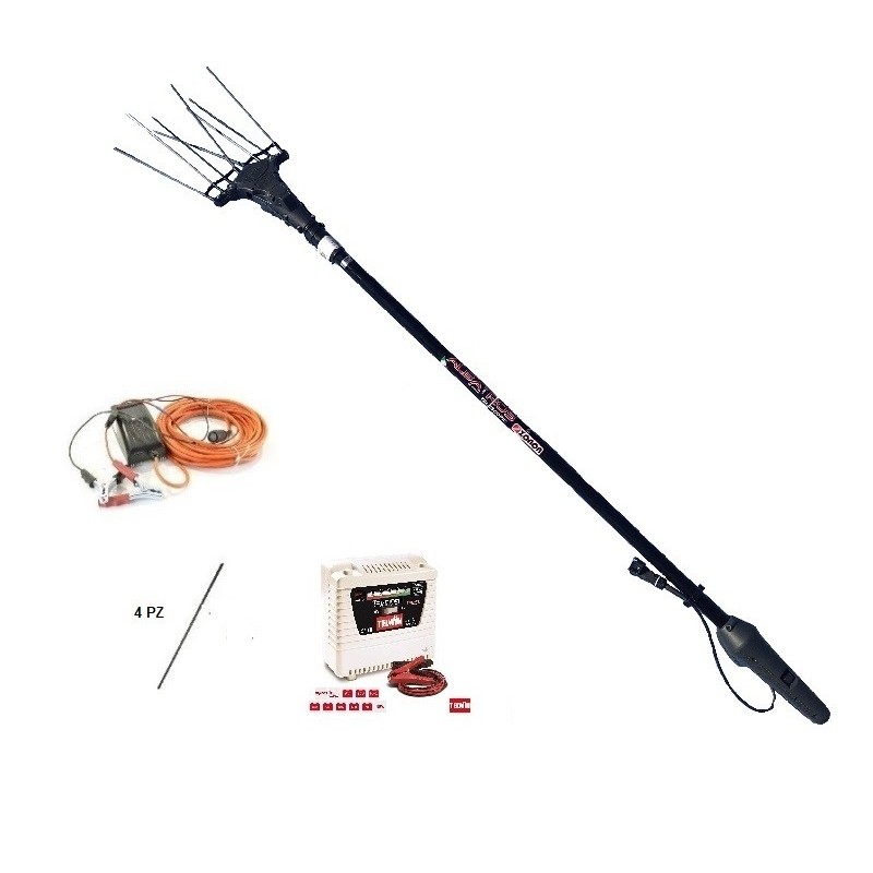 Abbacchiatore per olive Zanon Albatros FV 33 AL/200 + 4 bacchette + Caricabatteria Telwin 11 Abbacchiatore per olive Zanon Albatros FV 33 AL/200 + 4 bacchette + Caricabatteria Telwin 11