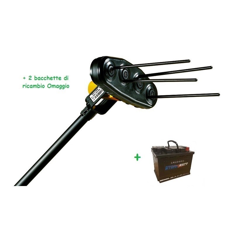 Abbacchiatore per olive elettrico GIULIVO 4 YOU + Batteria 60 Ah + 2 Bacchette omaggio Abbacchiatore per olive elettrico GIULIVO 4 YOU + Batteria 60 Ah + 2 Bacchette omaggio