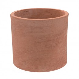 vaso da giardinaggio 14 cm x 14 cm struttura in legno naturale grandi vasi per interni ed esterni 2 vasi per piante in ceramica stampato con foro di drenaggio e piattini in ceramica Halaood 