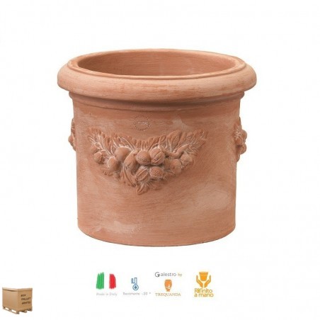 Vasi terracotta grandi dimensioni Ingrosso vasi terracotta toscana  Impruneta produzione vendita online vasi da giardino terracotta esterno  decorati