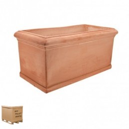 Cassetta Liscia 60 Cm – Fiorirera rettangolare Terracotta Galestro Trequanda