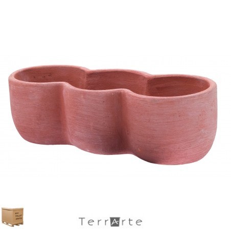 Vasi in terracotta - Cassetta Primula a tre 40cm - II scelta