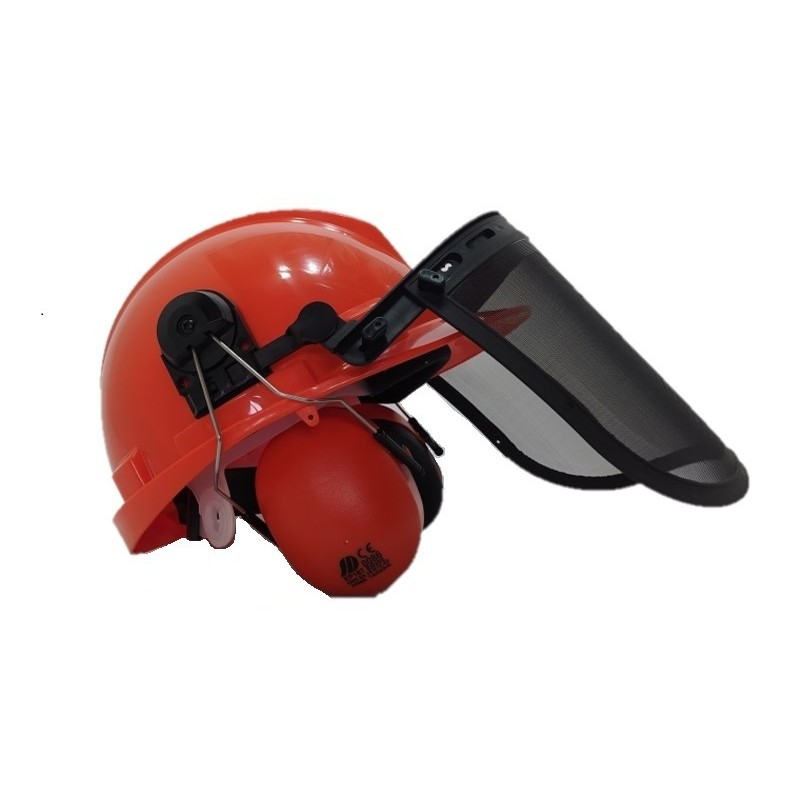 Casco protettivo forestale ProGarden taglia 52-65 con rete e cuffie Casco protettivo forestale ProGarden taglia 52-65 con rete e cuffie